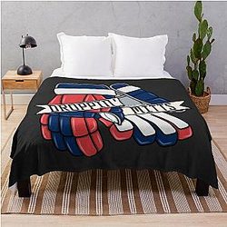 Droppin' - Columbus Ice Hockey Throw Blanket