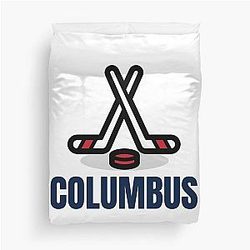 Art Columbus Blue Jackets Duvet Cover