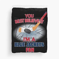 Columbus Blue Jackets Hockey Duvet Cover