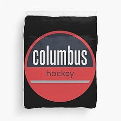 Art: Columbus Blue Jackets Duvet Cover