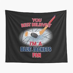 Columbus Blue Jackets Hockey Tapestry