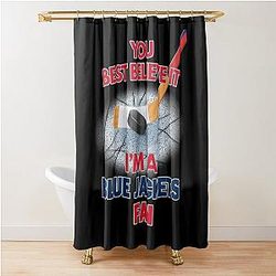 Columbus Blue Jackets Hockey Shower Curtain