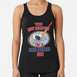 Columbus Blue Jackets Hockey Racerback Tank Top