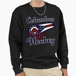 Art Columbus Blue Jackets Pullover Sweatshirt