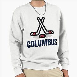 Art Columbus Blue Jackets Pullover Sweatshirt