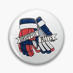 Droppin' Mitts - Columbus Ice Hockey Pin