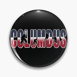 Art Columbus Blue Jackets Pin