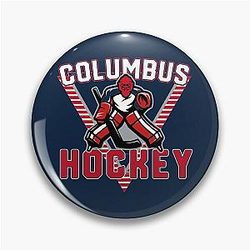 Old School Columbus Hockey Pin