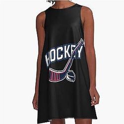 Art Columbus Blue Jackets A-Line Dress