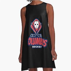 Art Columbus Blue Jackets A-Line Dress