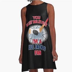Columbus Blue Jackets A-Line Dress