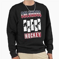 Art Columbus Blue Jackets Pullover Sweatshirt