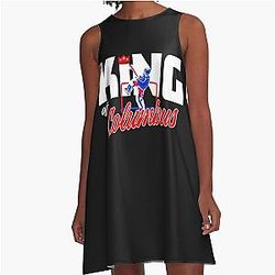 THE KING OF COLUMBUS A Line Dress