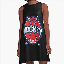Art - Columbus Blue Jackets A Line Dress