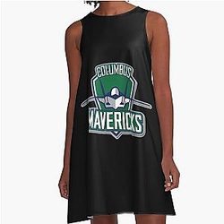 Columbus Mavericks Junior Hockey A-Line Dress