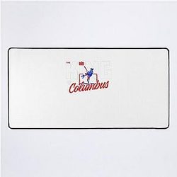 The King of Columbus Desk Mat