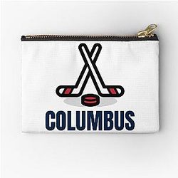 Art Columbus Blue Jackets Zipper Pouch