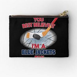 Art Columbus Blue Jackets Zipper Pouch