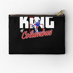 The King of Columbus Zipper Pouch