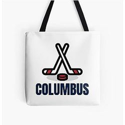 Columbus Blue Jackets All Over Print Tote Bag