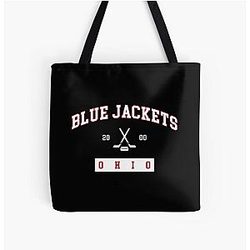 Art Columbus Blue Jackets Tote Bag