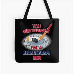 Columbus Blue Jackets All Over Print Tote Bag
