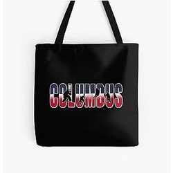 Art Columbus Blue Jackets Tote Bag