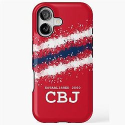 Columbus Red Retro Hockey Phone Case Tough iPhone Case