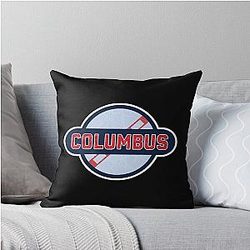 Art Columbus Blue Jackets Throw Pillow
