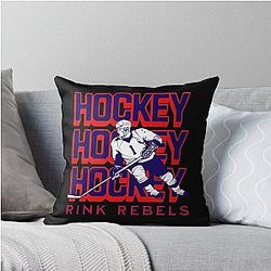 Art Columbus Blue Jackets Throw Pillow