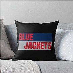 Art Columbus Blue Jackets Throw Pillow