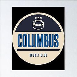 Art Columbus Blue Jackets Poster