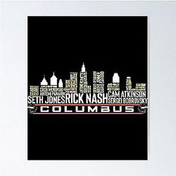 Art Columbus Blue Jackets Poster
