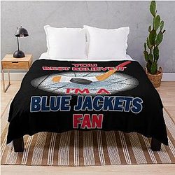 Art Columbus Blue Jackets Throw Blanket