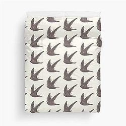 Cute Common Swift Duvet Cover