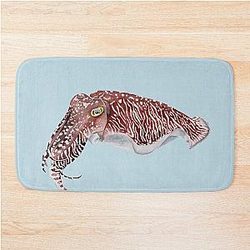 Common Cuttlefish Sepia officinalis Bath Mat