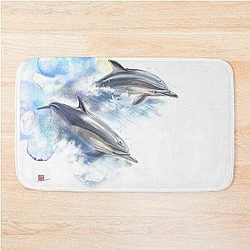 Common Dolphin Bath Mat