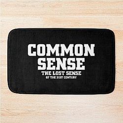 Common Sense Quote Bath Mat