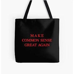 Make Sense Again All Over Print Tote Bag
