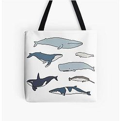 Common whales tote bag