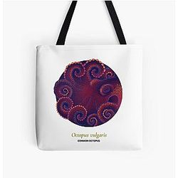 The Circles of Life: Common Octopus Tote Bag