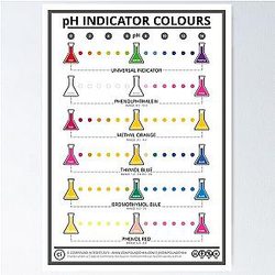 Colours of pH Indicators Poster