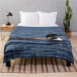 Common Loon Throw Blanket