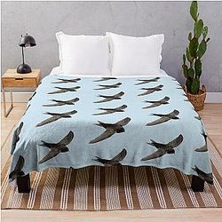 Common Swift - Apus apus Throw Blanket