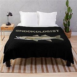Snookologist Snook Fishing Common Snook Throw Blanket