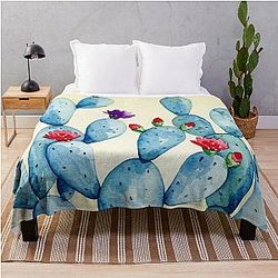 Common Prickly Pear Throw Blanket