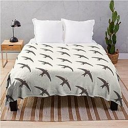 Common Swift Art Throw Blanket