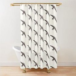 Common Swift Art Shower Curtain