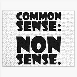 Common Sense: Black Design Jigsaw Puzzle