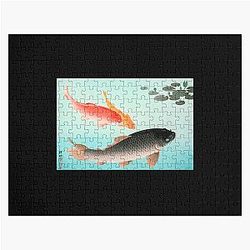 Common Golden Carp - Ohara Koson Jigsaw Puzzle